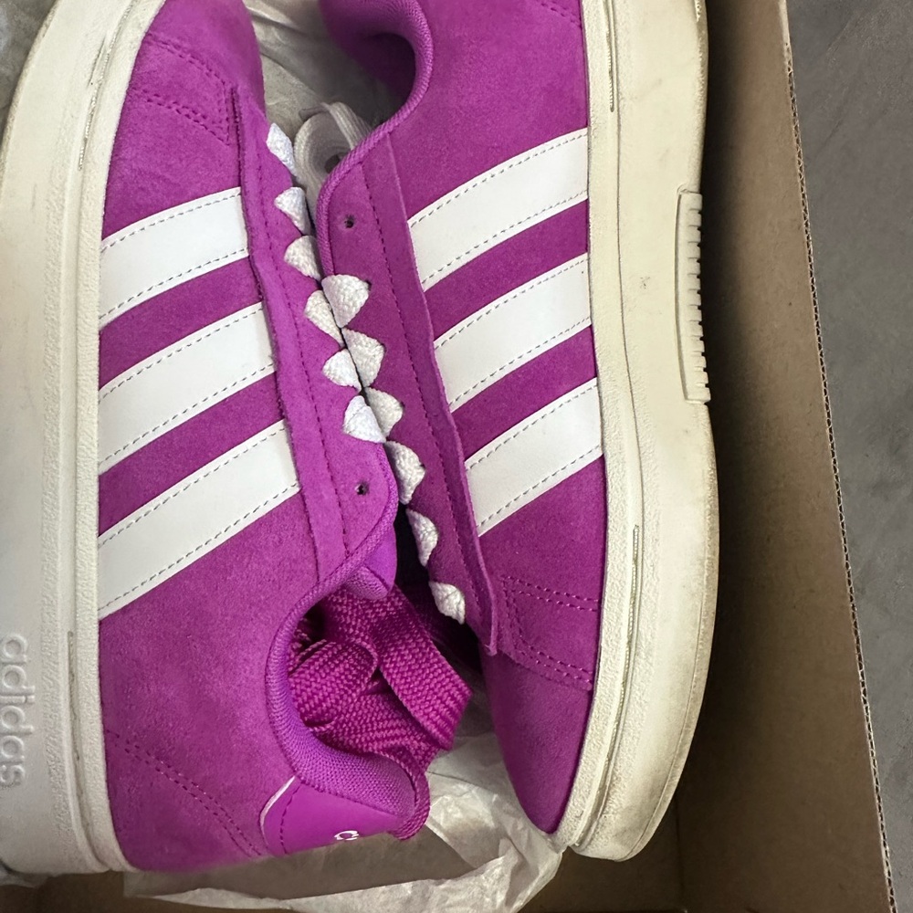 Adidas Pink and White Sneakers Casual Lifestyle